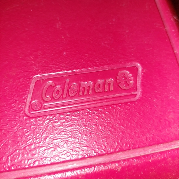 VTG Coleman Lunchbox Icebox Cooler Rare Red White GUC - Picture 13 of 13